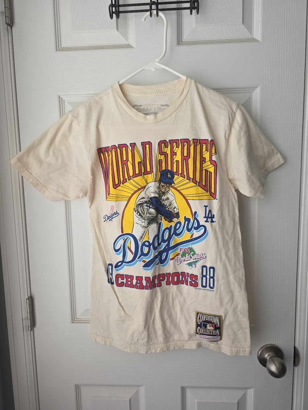 LA Dodgers Mitchell & Ness Shirt Mens SZS World Series Tshirt MLB Baseball